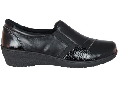 Cabello CP461-18 Black Patent Loafer 